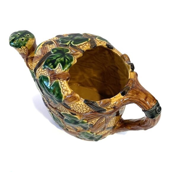 Vintage HALDON GROUP Ceramic Watering Can Lattice Ivy Leaf Japan Pottery - Picture 4 of 9